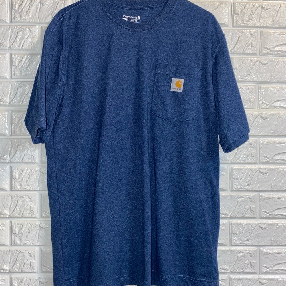 CARHARTT men’s blue pocket tee